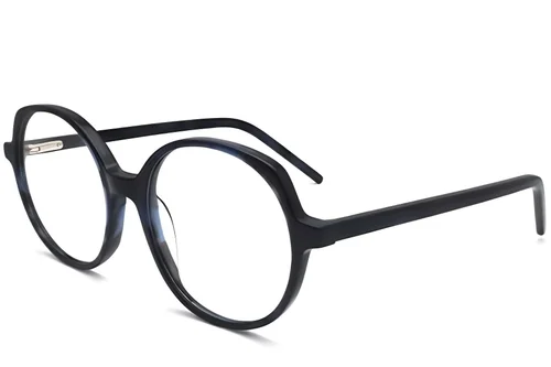 Lunettes ovales en acétate bleu n° BS2012-0284