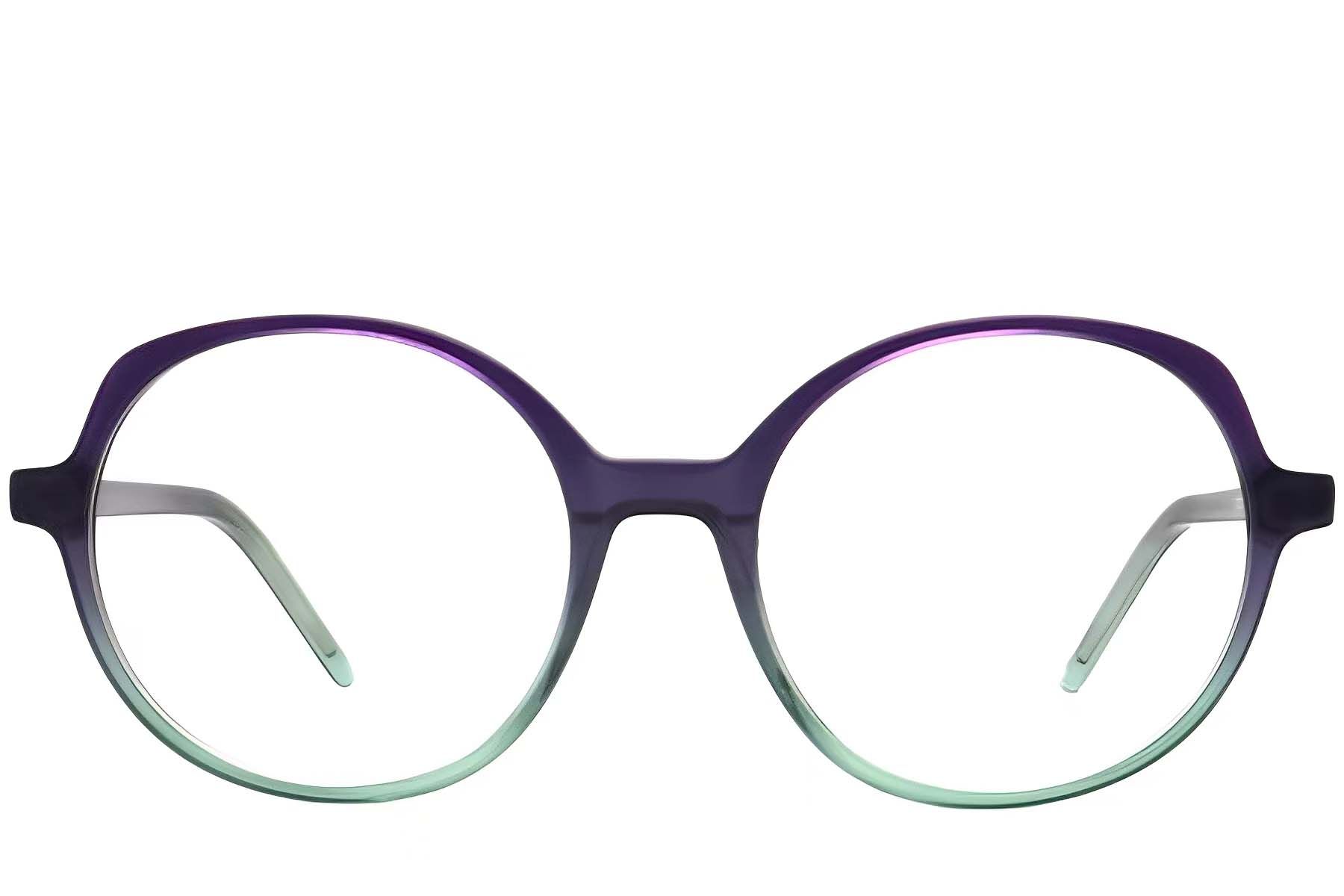 Oval Green Acetate Glasses #BS2012-0285