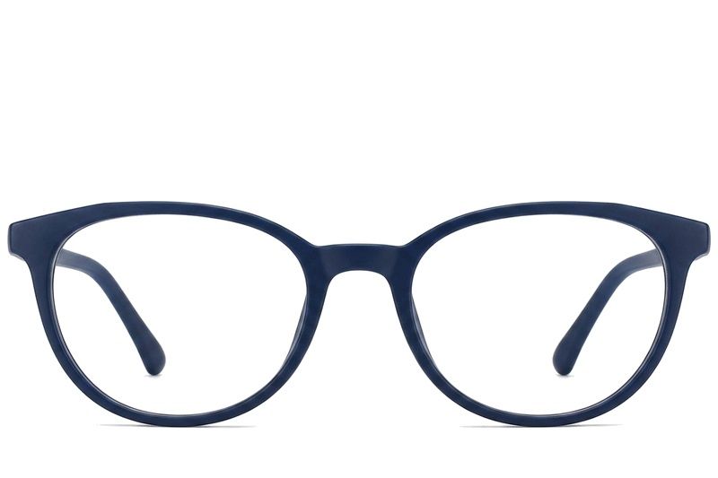 Oval Blue Acetate Glasses #BS2012-0292
