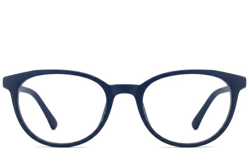 Lunettes ovales en acétate bleu n° BS2012-0292