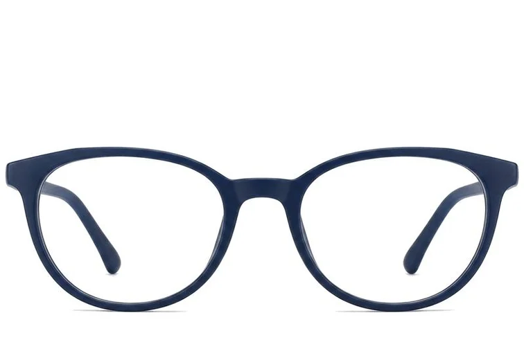 Oval Blue Acetate Glasses #BS2012-0292