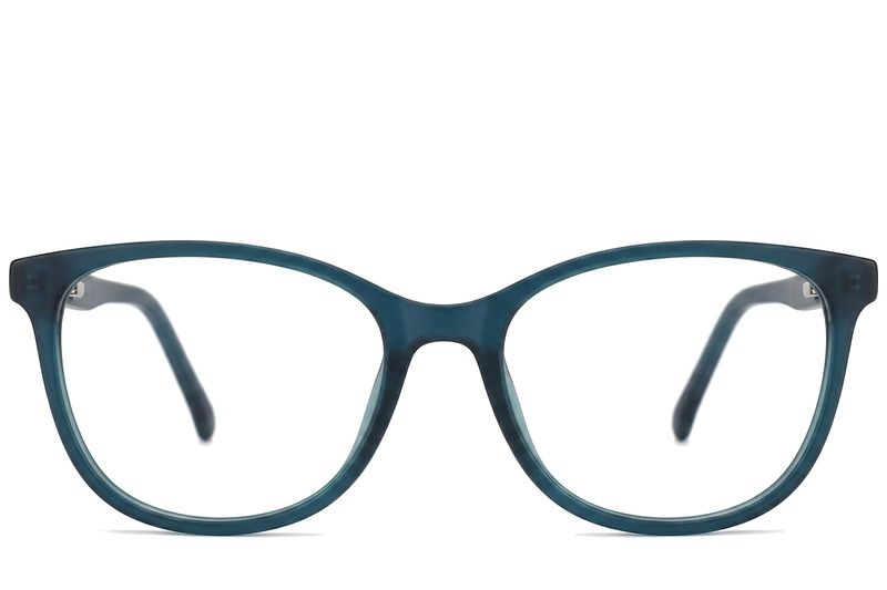 Oval Green Acetate Glasses #BS2012-0294