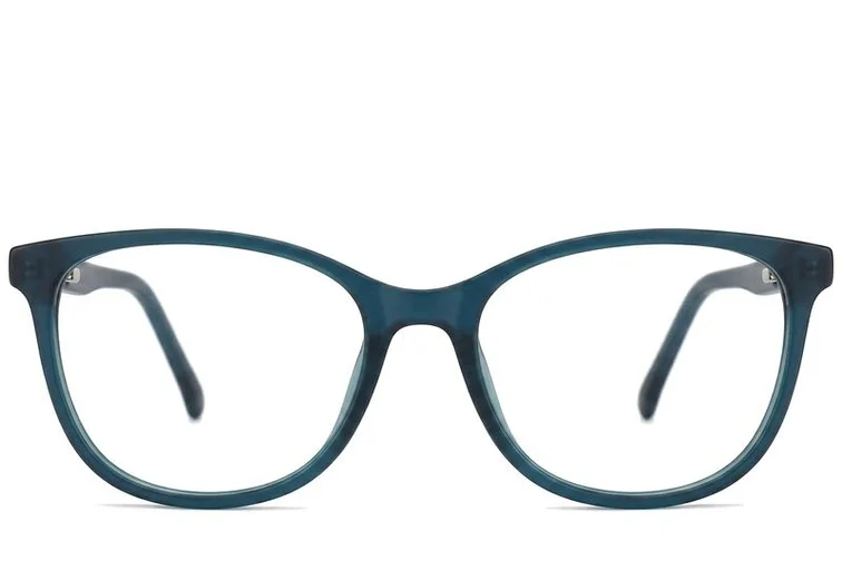 Oval Green Acetate Glasses #BS2012-0294
