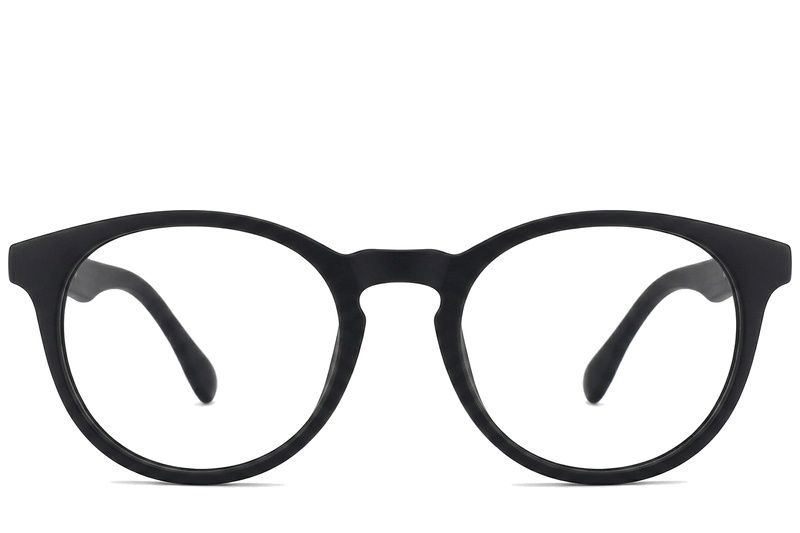 Lunettes rondes en acétate noir #BS2012-0296