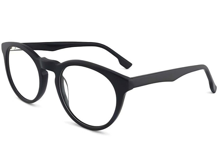 Bicchieri rotondi in acetato nero #BS2012-0296