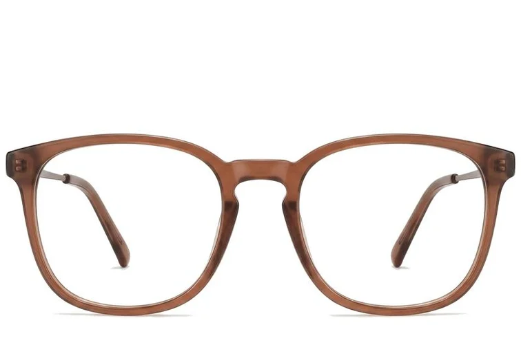 Ovale braune Acetatbrille #BS2012-0301