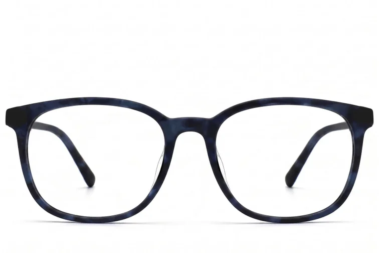 Ovale Schildpatt-Acetatbrille #BS2012-0302