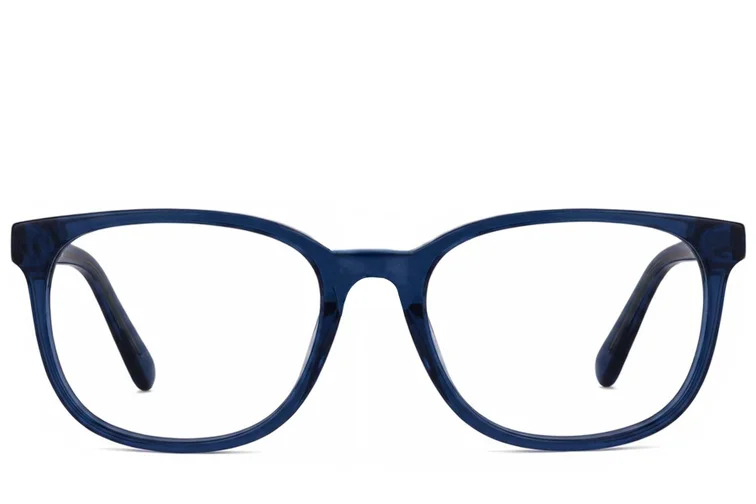 Oval Blue Acetate Glasses #BS2012-0303