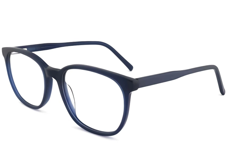 Oval Blue Acetate Glasses #BS2012-0303