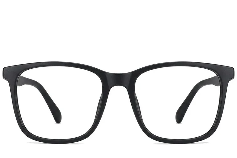 Rectangular Black Acetate Glasses #BS2012-0310