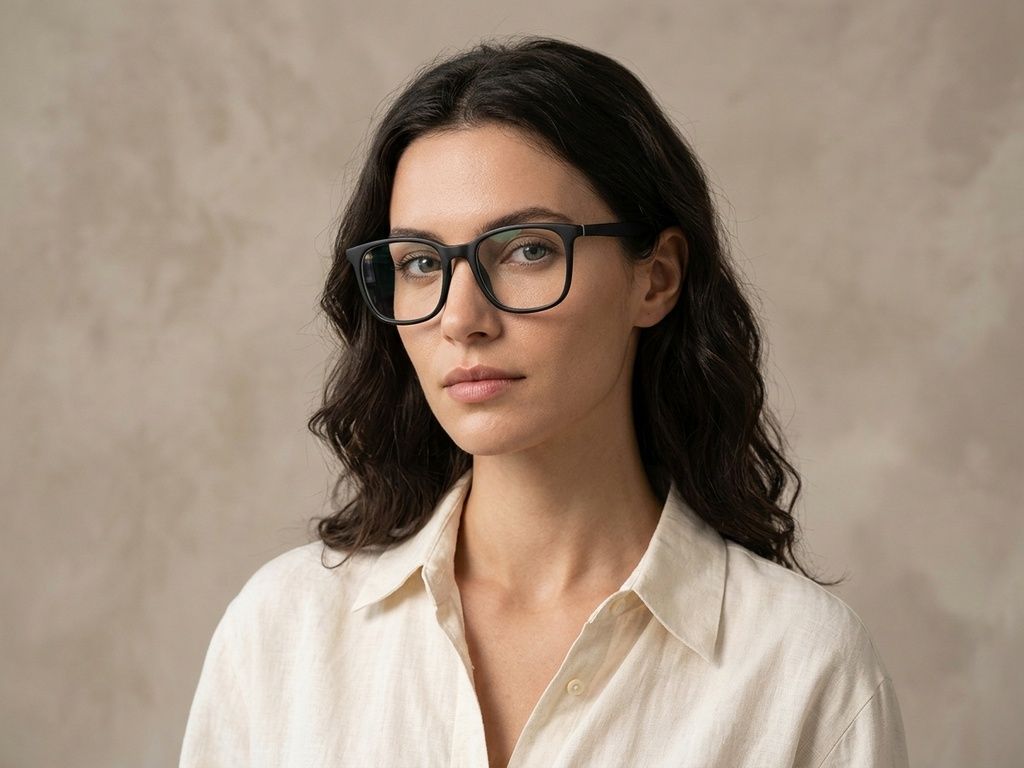 Rectangular Green Acetate Glasses #BS2012-0312