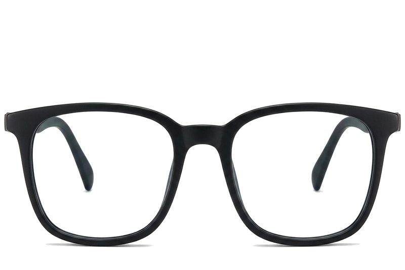 Rectangular Green Acetate Glasses #BS2012-0312