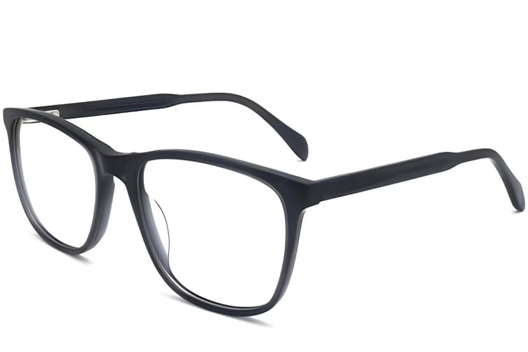 Rectangular Grey Acetate Glasses #BS2012-0313