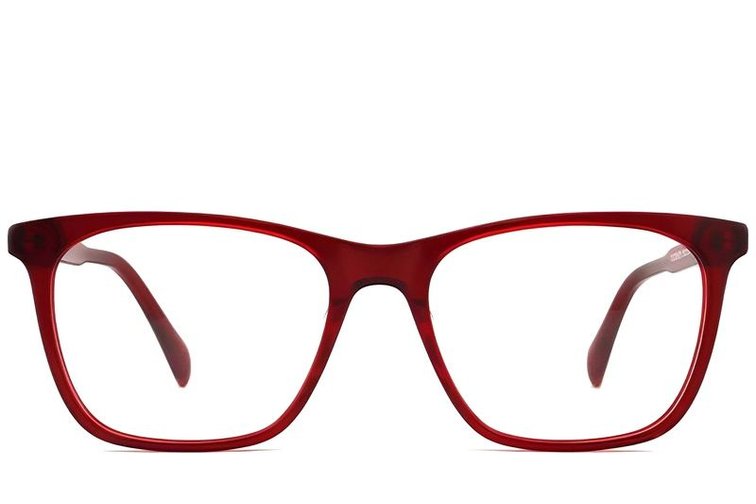 Bicchieri rettangolari in acetato rosso #BS2012-0320