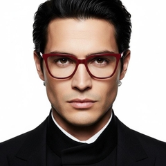 Gafas de acetato con diseño de mariposa roja #BS2012-0322