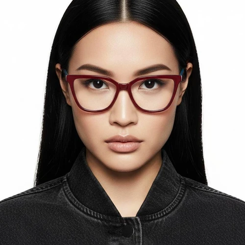 Butterfly Red Acetate Glasses #BS2012-0322