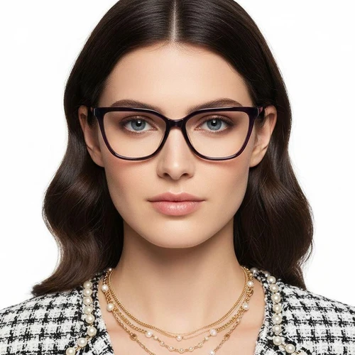 Lunettes papillon en acétate violet #BS2012-0323