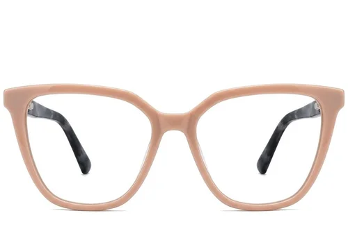 Lunettes papillon en acétate crème #BS2012-0324