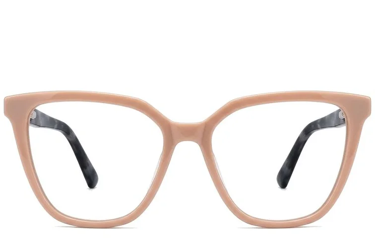 Bicchieri in acetato color crema con motivo a farfalla #BS2012-0324