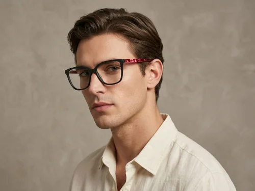 Lunettes papillon en acétate rouge #BS2012-0325