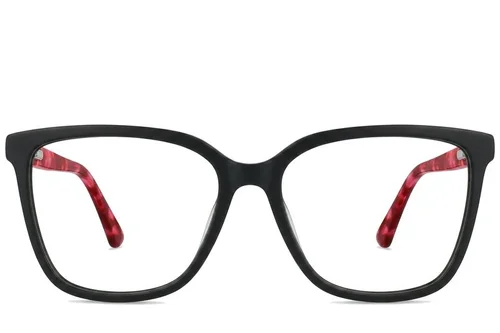 Lunettes papillon en acétate rouge #BS2012-0325