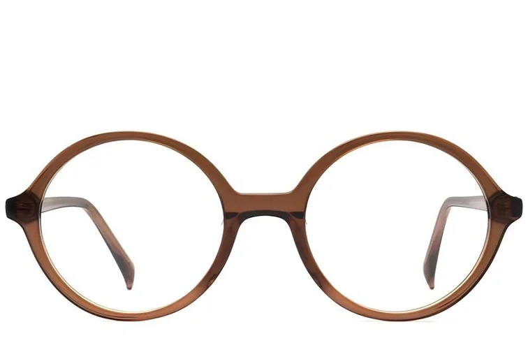 Bicchieri rotondi in acetato marrone #BS2012-0326