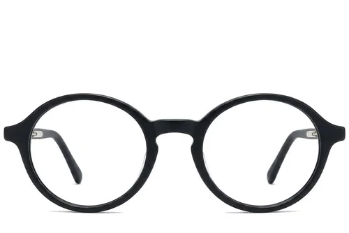 Lunettes rondes en acétate gris #BS2012-0327