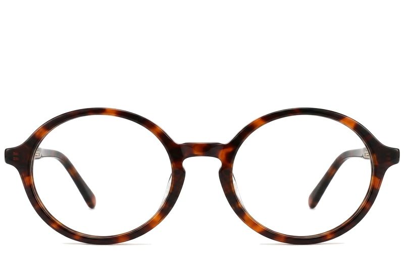 Round Tortoiseshell Acetate Glasses #BS2012-0329