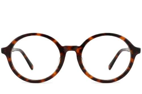 Lunettes rondes en acétate écaille de tortue #BS2012-0329