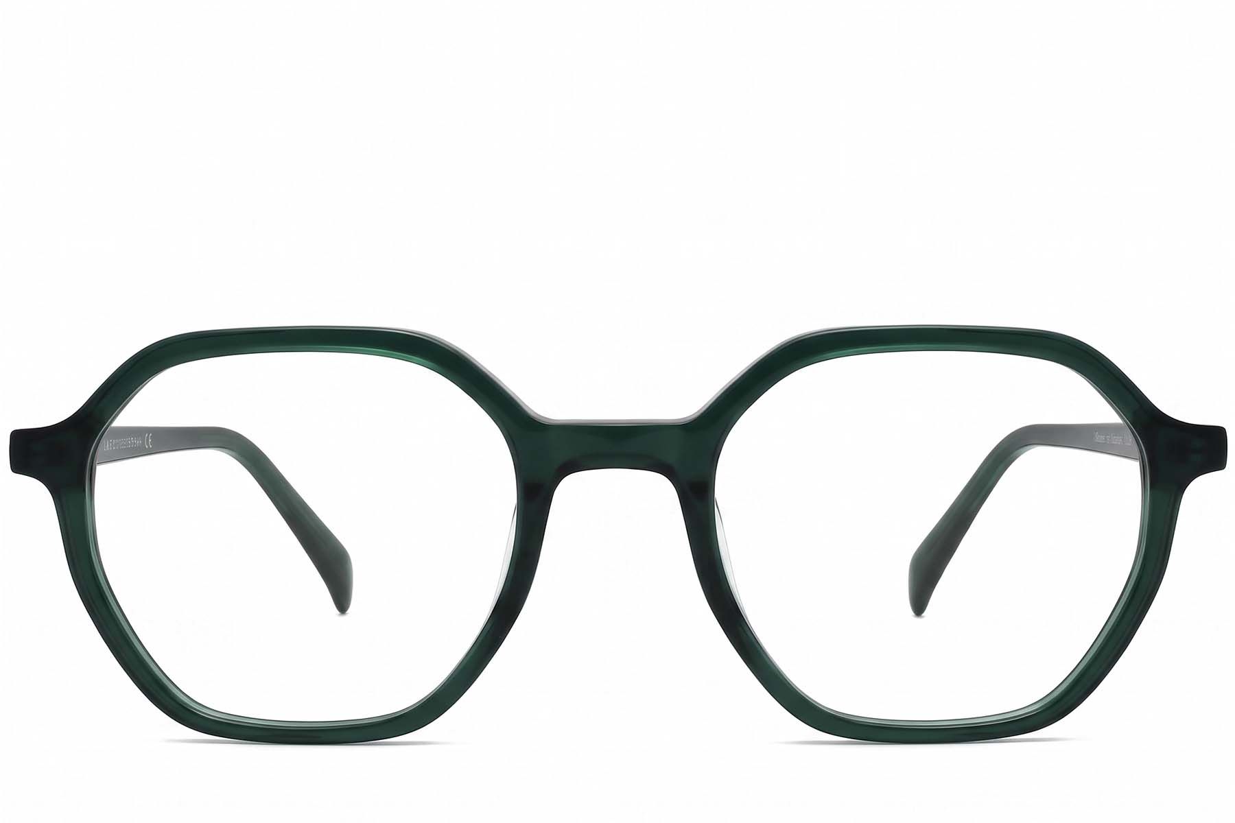 Geometric Green Acetate Glasses #BS2012-0332