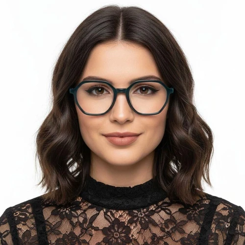 Geometric Green Acetate Glasses #BS2012-0332