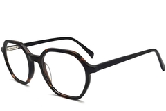 Geometric Tortoiseshell Acetate Glasses #BS2012-0333