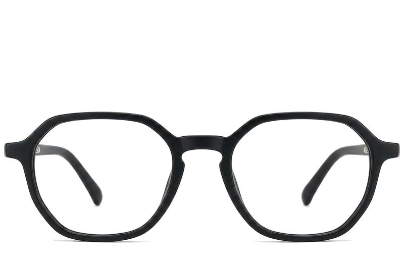 Geometric Black Acetate Glasses #BS2012-0334