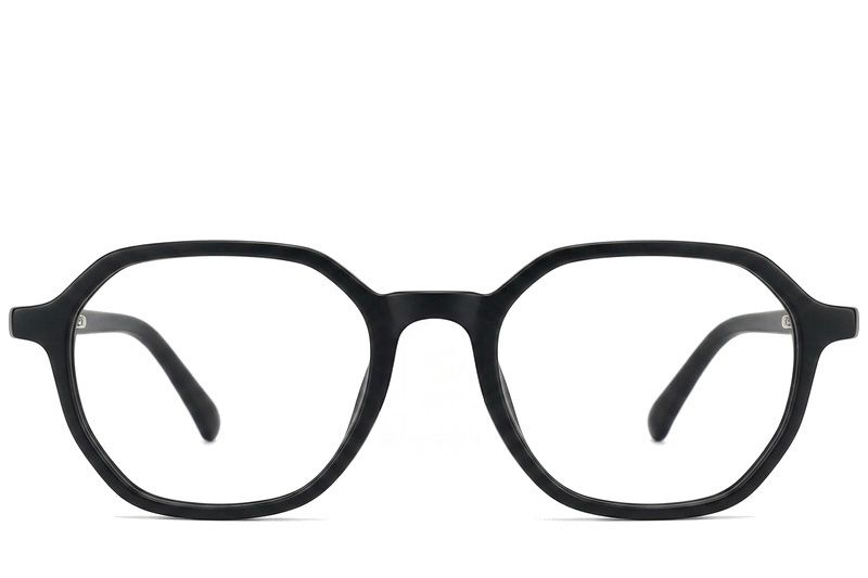 Geometric Black Acetate Glasses #BS2012-0334