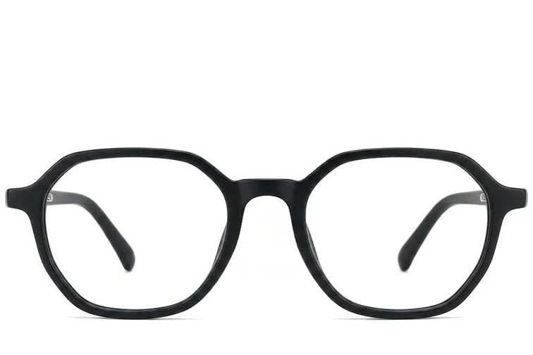 Geometric Black Acetate Glasses #BS2012-0334
