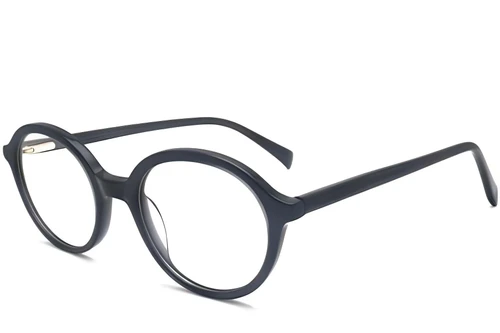 Gafas ovaladas de acetato gris #BS2012-0337