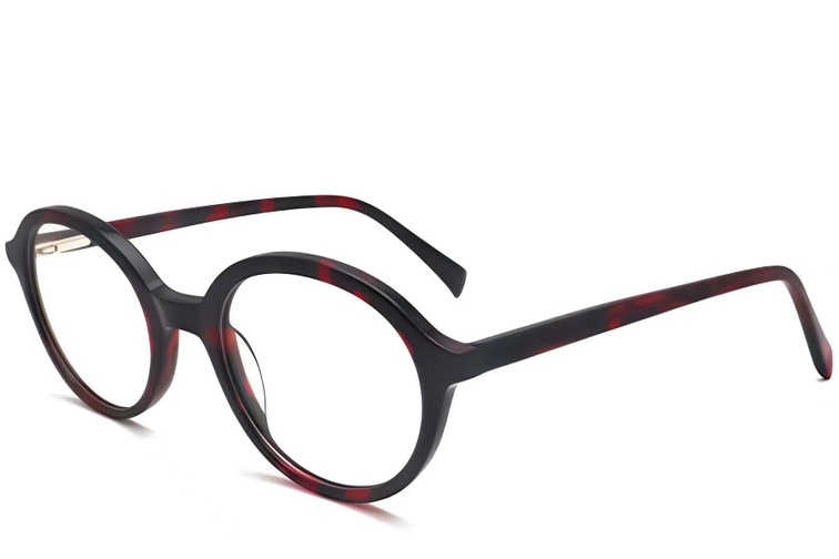 Ovale Schildpatt-Acetatbrille #BS2012-0339