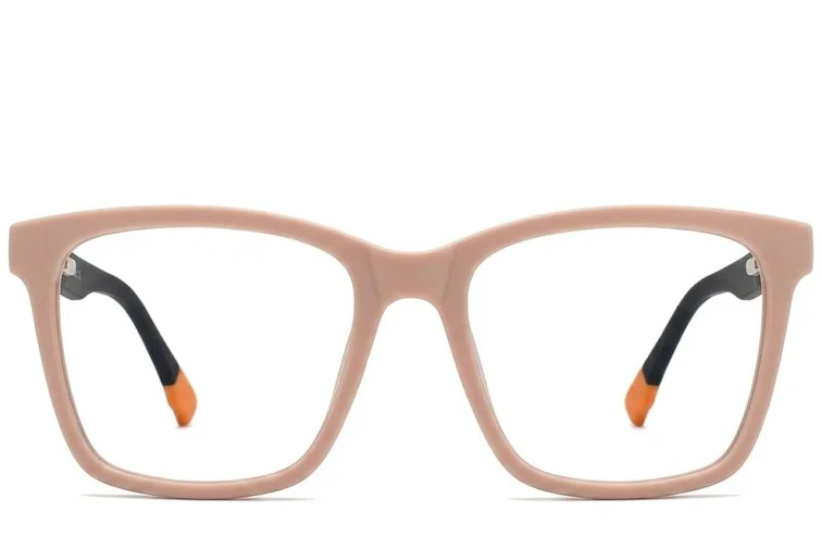 Rectangular Cream Acetate Glasses #BS2012-0341