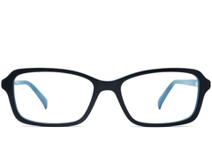 Rectangular Blue Acetate Glasses #BS2012-0346