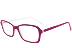 Lunettes rectangulaires en acétate rose #BS2012-0347