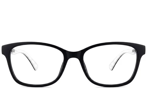 Verres rectangulaires en acétate blanc #BS2012-0348