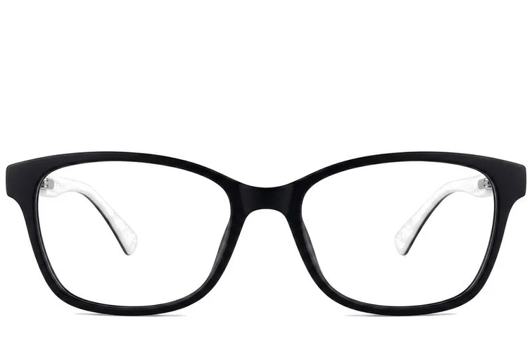 Rectangular White Acetate Glasses #BS2012-0348