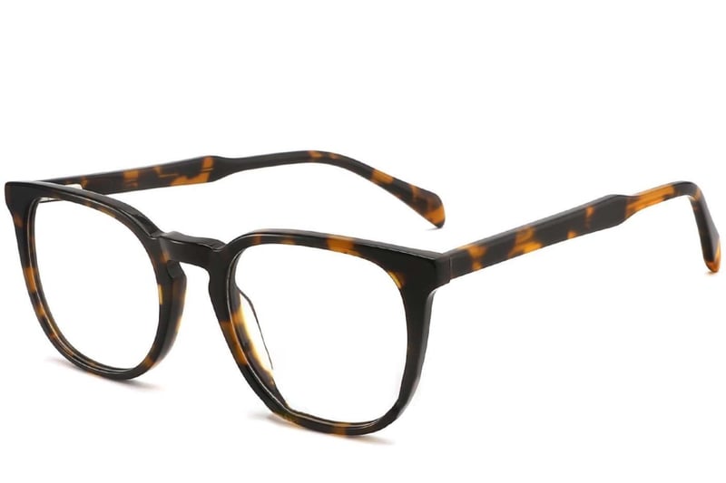 Oval Tortoiseshell Acetate Glasses #BS2012-0357