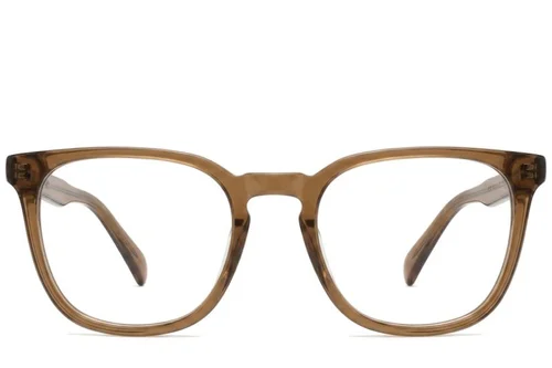 Lunettes ovales en acétate marron #BS2012-0358