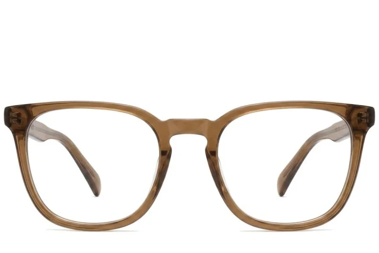 Oval Brown Acetate Glasses #BS2012-0358