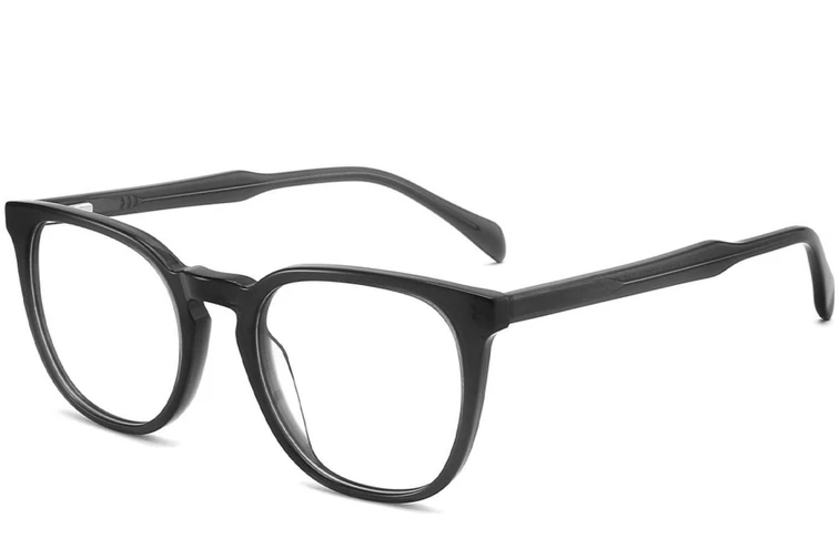 Occhiali ovali in acetato grigio #BS2012-0359