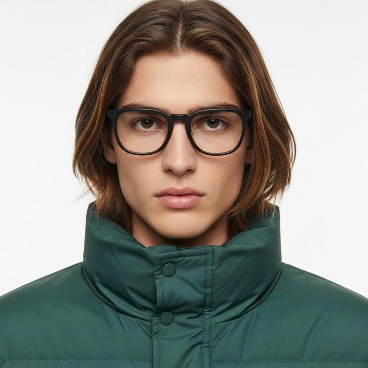 Ovale graue Acetatbrille #BS2012-0359