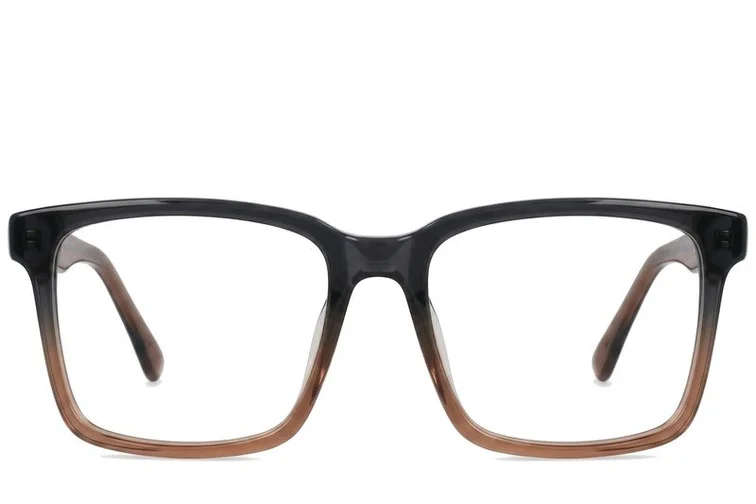Bicchieri rettangolari in acetato marrone #BS2012-0362