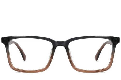 Lunettes rectangulaires en acétate marron #BS2012-0362