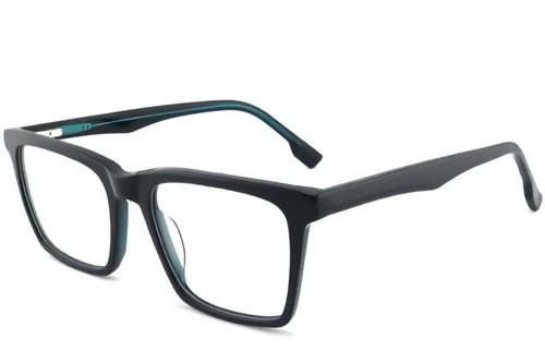 Rectangular Green Acetate Glasses #BS2012-0363